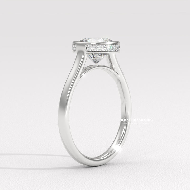 23. Handcrafted Lab Diamond Bezel Ring
24. Engagement Ring for Active Lifestyle
25. VVS Clarity Lab Grown Bezel Ring