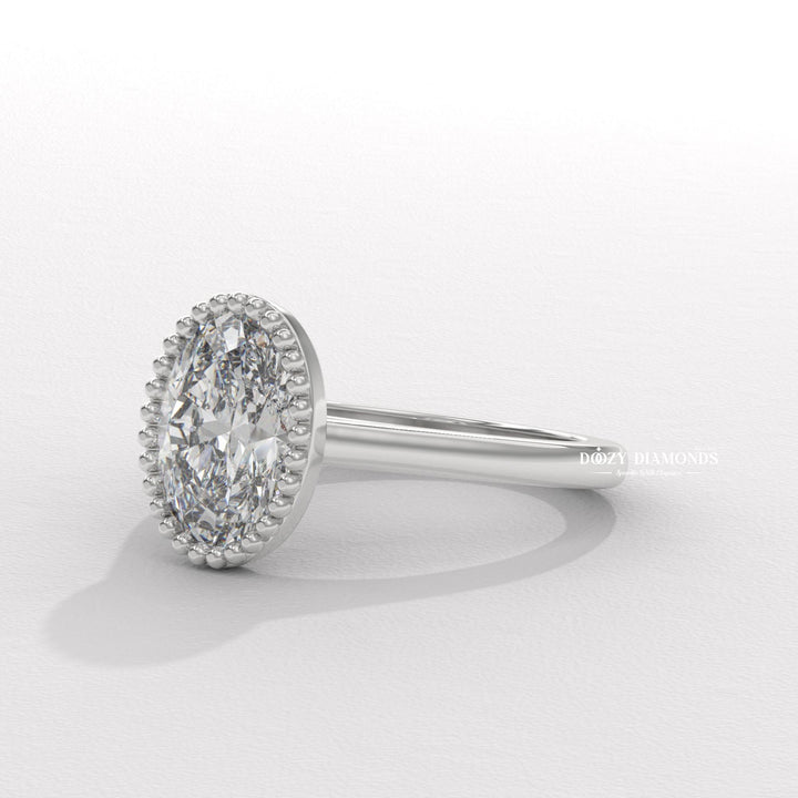 Sustainable Oval Bezel Ring 2026
16. Certified Oval Lab Diamond Bezel
17. Custom Vintage Bezel Lab Ring
18. Best Lab Grown Vintage Rings 2026
