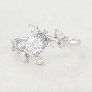 round-shaped-moissanite-art-deco-engagement-ring