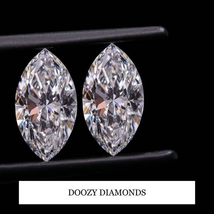 0.20CT Marquise Cut Lab-Grown Diamond Pair