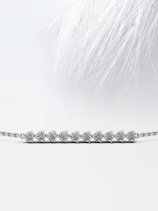 Round Cut Moissanite Diamond Several Bracelet For Women