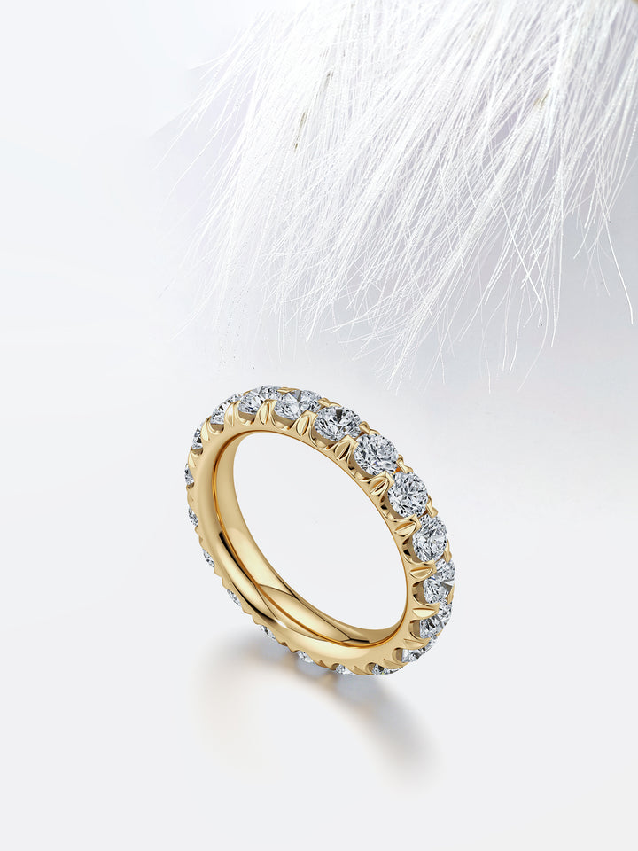 Round FG-VS1 Lab Grown Diamond Eternity Stacking Band