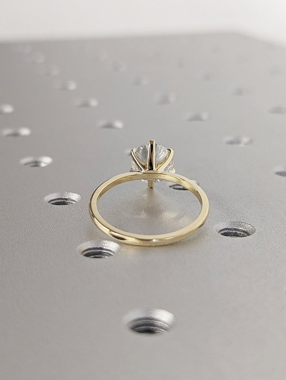 six prong diamond wedding ring for women,