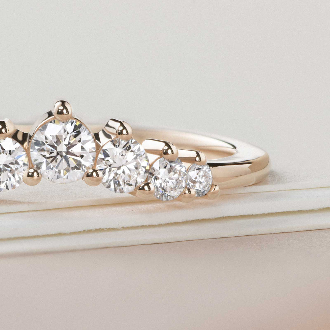 round-shaped-moissanite-seven-stones-wedding-band