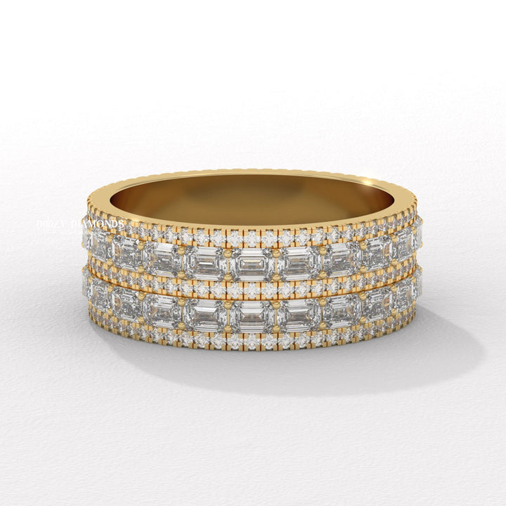 3.50mm eternity band
Baguette and round ring
Lab grown diamond band
