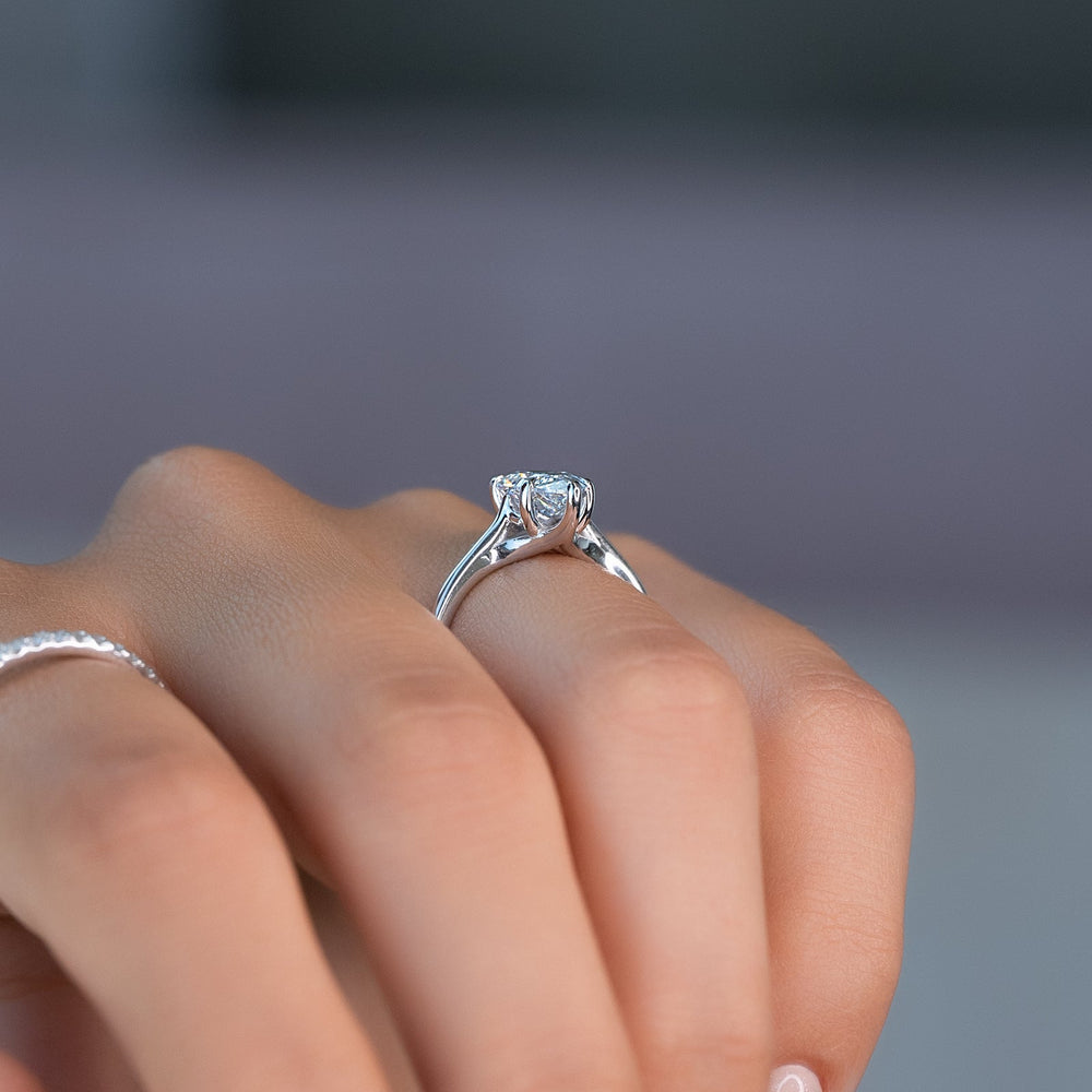 1.50 CT Pear E/VS1 CVD Diamond Solitaire Engagement Ring - Doozy Diamonds