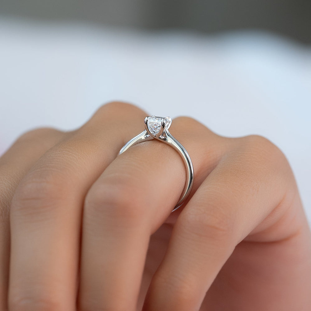 1.0 CT Radiant E/VS1 CVD Diamond Solitaire Engagement Ring - Doozy Diamonds