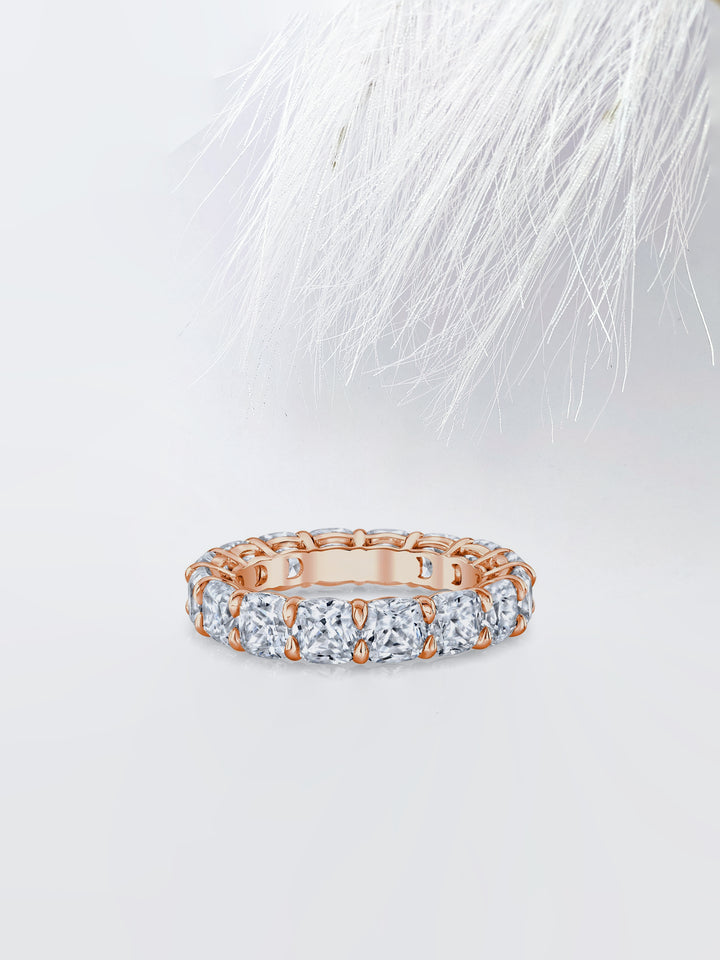 Cushion FG-VS1 Lab Grown Diamond Full Eternity Wedding Band