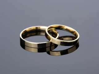 3.0mm Classic Flat Wedding Band Anniversary Gift