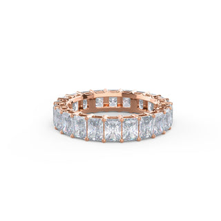 Radiant Cut DE-VS1 Lab Grown Diamond Full Eternity Wedding Band