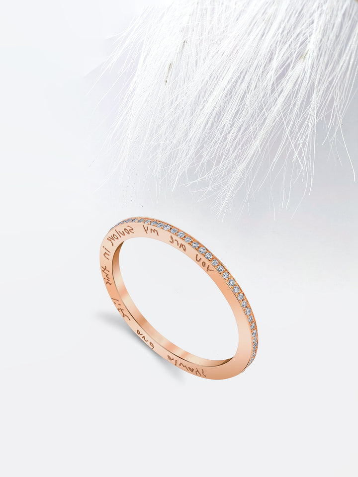 Round FG-VS1 Lab Grown Diamond Full Eternity Wedding Band