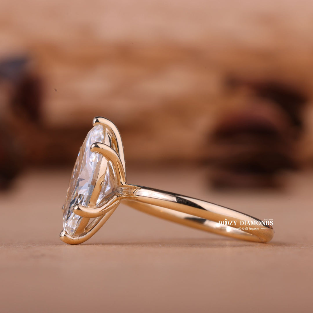 1.0CT-3.0CT Marquise F/VS1 Lab Grown Diamond Solitaire Engagement Ring