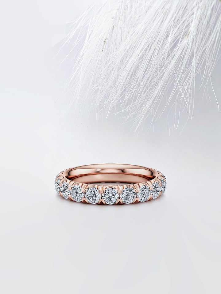Round FG-VS1 Lab Grown Diamond Eternity Stacking Band