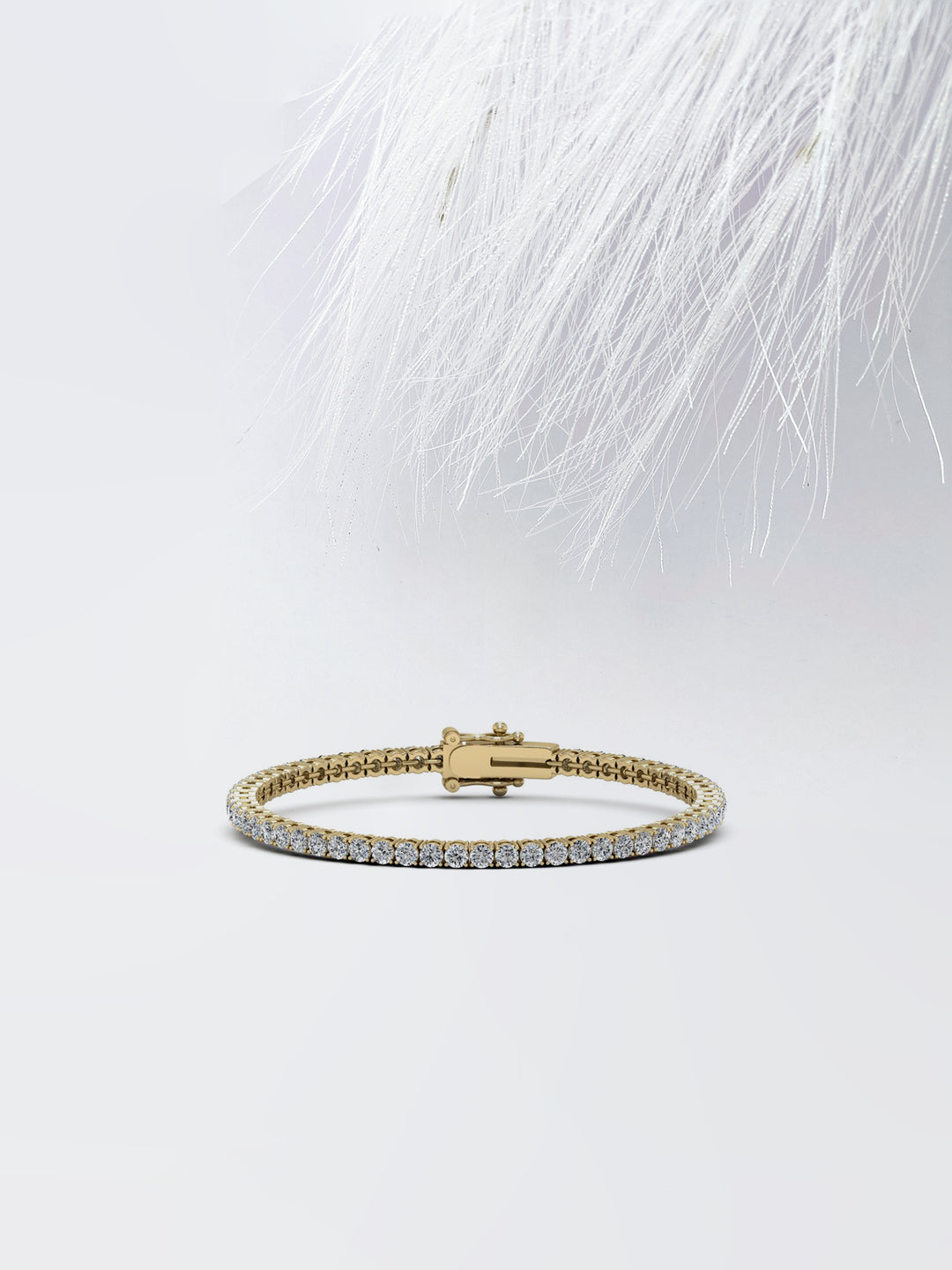 Round cut Moissanite Diamond Tennis Bracelet For Women