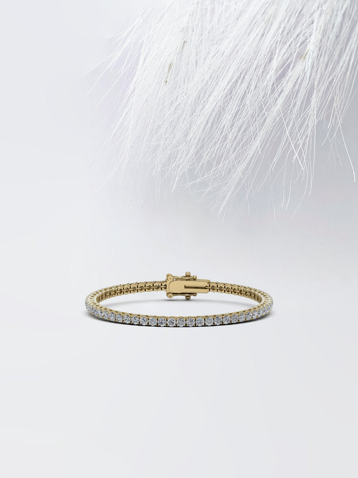 Round cut Moissanite Diamond Tennis Bracelet For Women
