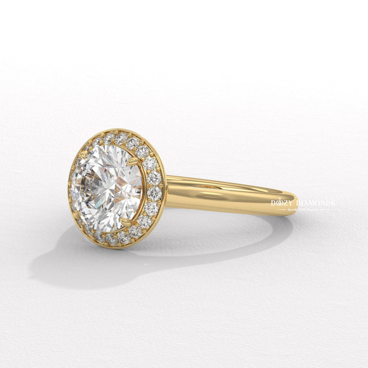 anniversary diamond ring, engagement jewelry, round center stone ring, handcrafted diamond ring, premium diamond ring, eco friendly diamond ring, classic engagement ring