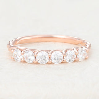 round-shaped-moissanite-half-eternity-wedding-band