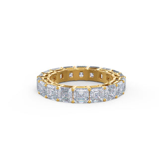 Asscher Cut DE-VS1 Lab Grown Diamond Full Eternity Wedding Band