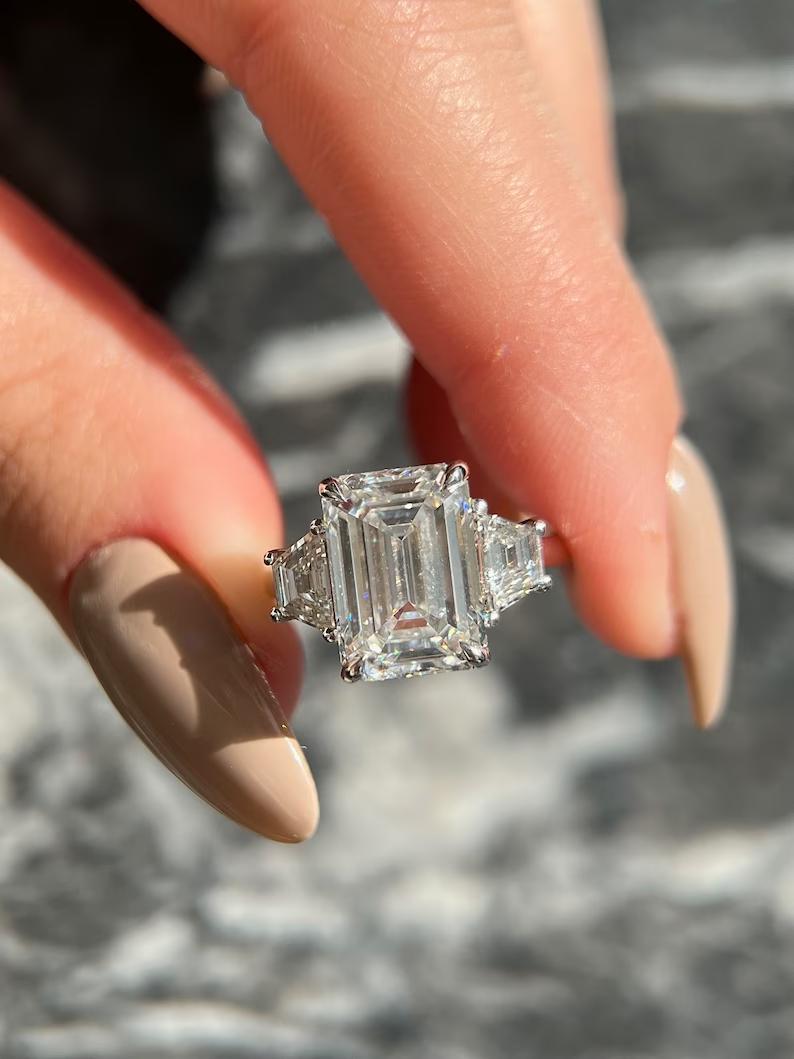 uy three-stone engagement ring, Best three-stone engagement ring, Three-stone engagement ring for sale, Affordable three-stone diamond rings, Shop three-stone engagement rings, 