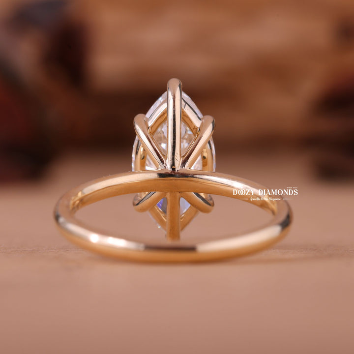 1.0CT-3.0CT Marquise F/VS1 Lab Grown Diamond Solitaire Engagement Ring