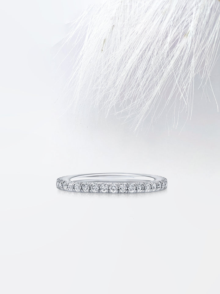 Round FG-VS1 Lab Grown Diamond Eternity Wedding Band