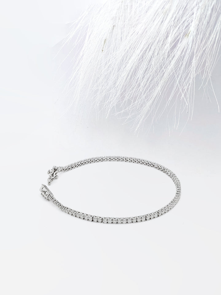 2.50ct Round cut Moissanite Diamond Tennis Bracelet