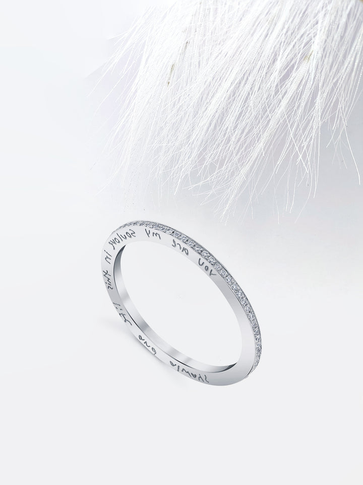 Round FG-VS1 Lab Grown Diamond Full Eternity Wedding Band