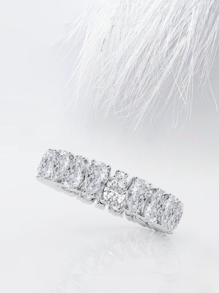 Pear FG-VS2 Lab Grown Diamond Alternative Eternity Band