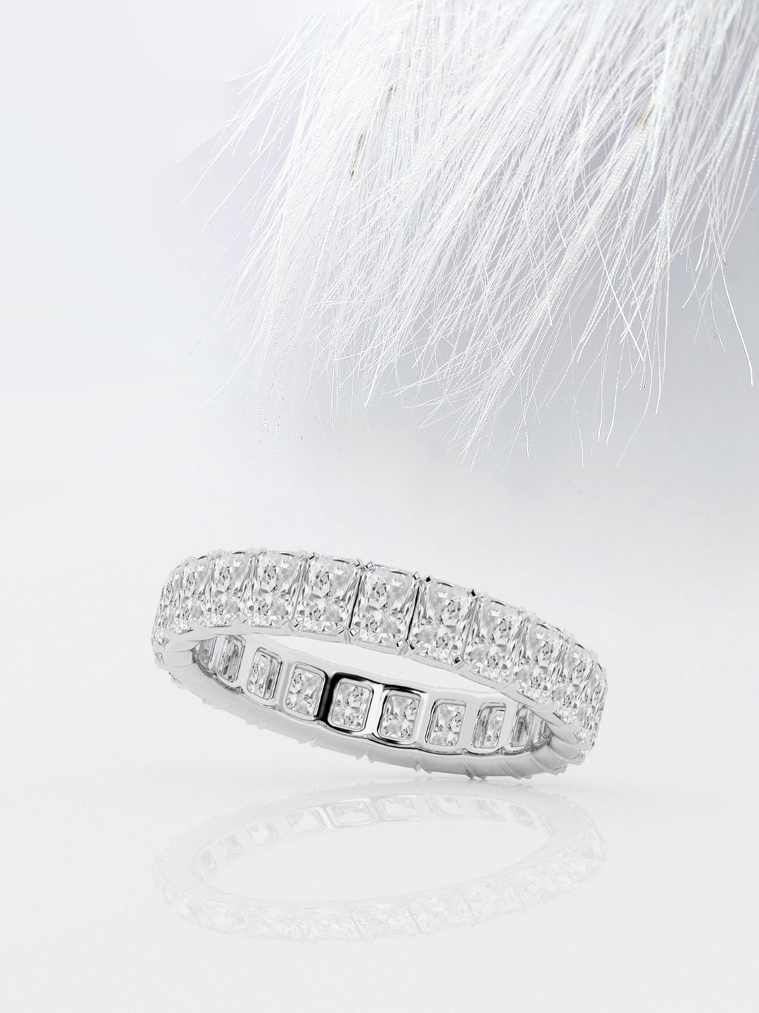 Radiant FG-VS2 Lab Grown Diamond Full Eternity Wedding Band