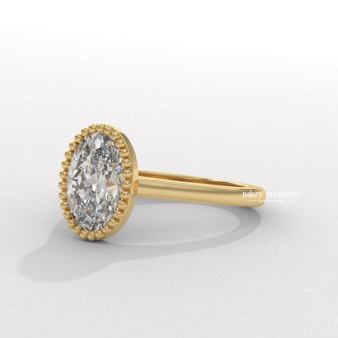 8. Low Profile Vintage Engagement Ring
9. Yellow Gold Vintage Bezel Ring
10. Matte Finish Vintage Bezel Ring