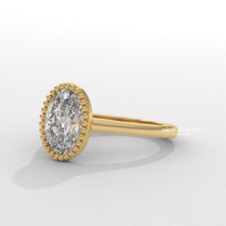 8. Low Profile Vintage Engagement Ring
9. Yellow Gold Vintage Bezel Ring
10. Matte Finish Vintage Bezel Ring