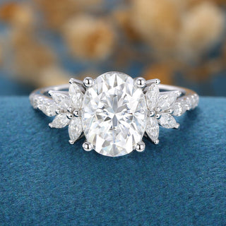 1-91-ct-oval-shaped-moissanite-cluster-engagement-ring-3