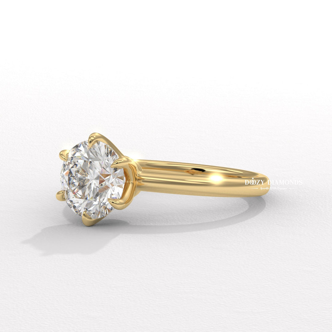 Buy Round Solitaire Diamond Ring Online
8. Affordable Brilliant Cut Solitaire Ring
9. Certified Round Diamond Solitaire