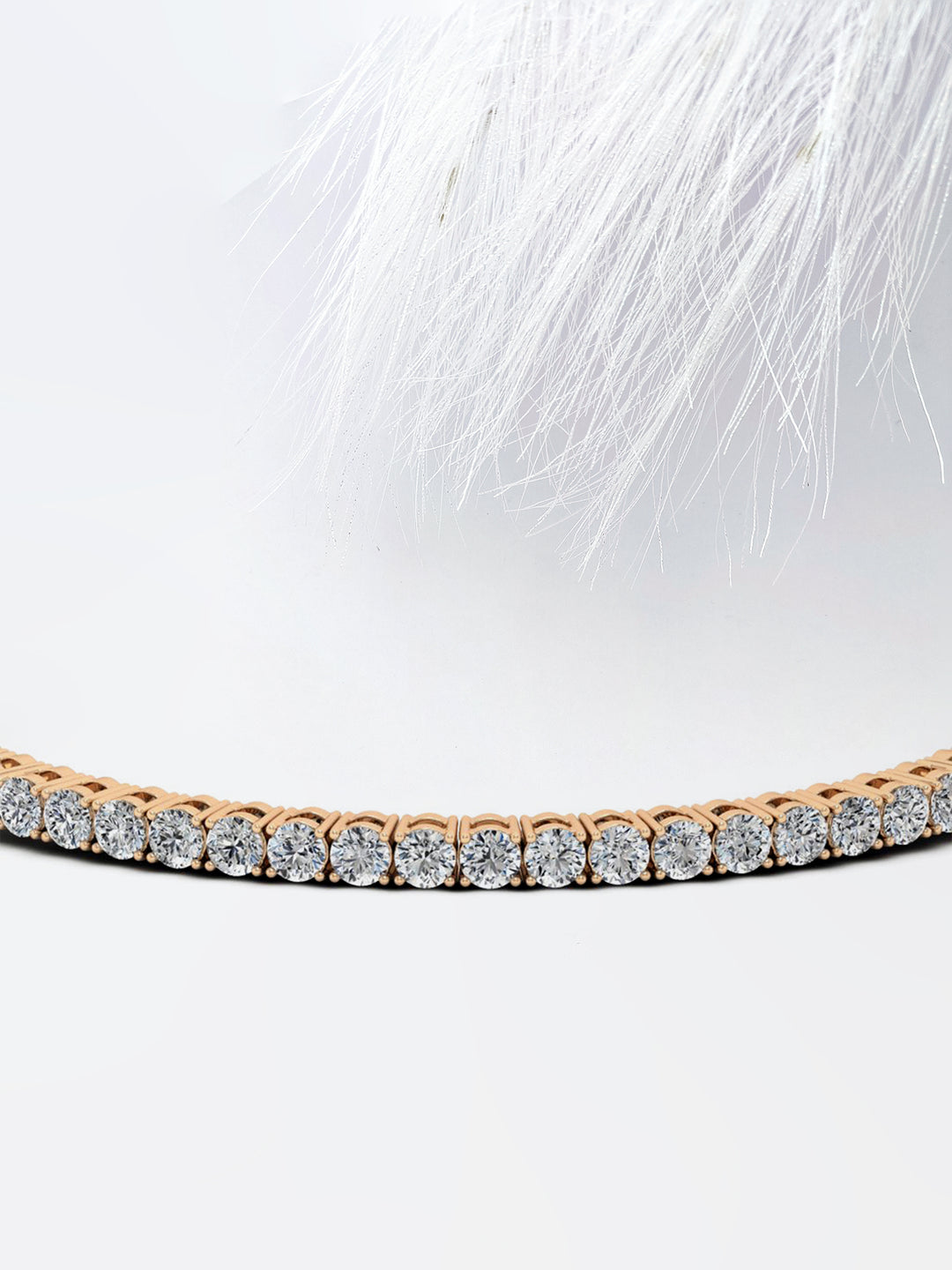 Round cut Moissanite Diamond Tennis Bracelet For Women