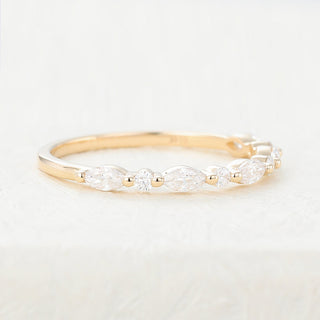 round-marquise-shaped-moissanite-alternative-stone-wedding-band