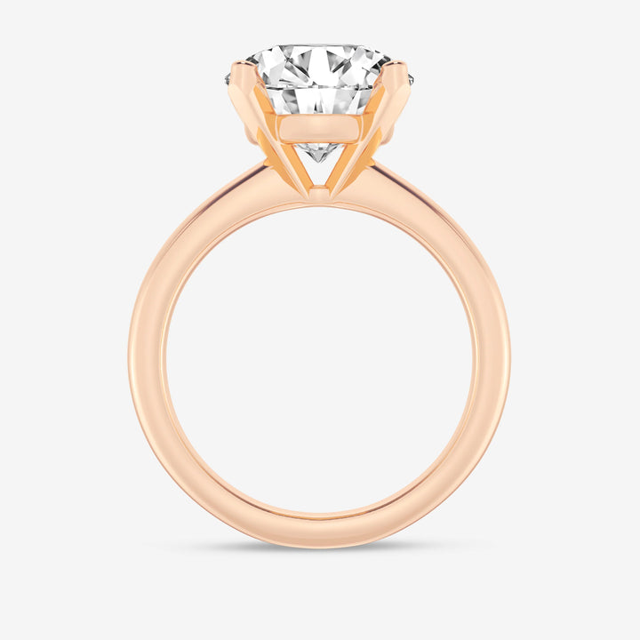 1.0 CT Round Cut Moissanite Classic Solitaire Diamond Engagement Ring