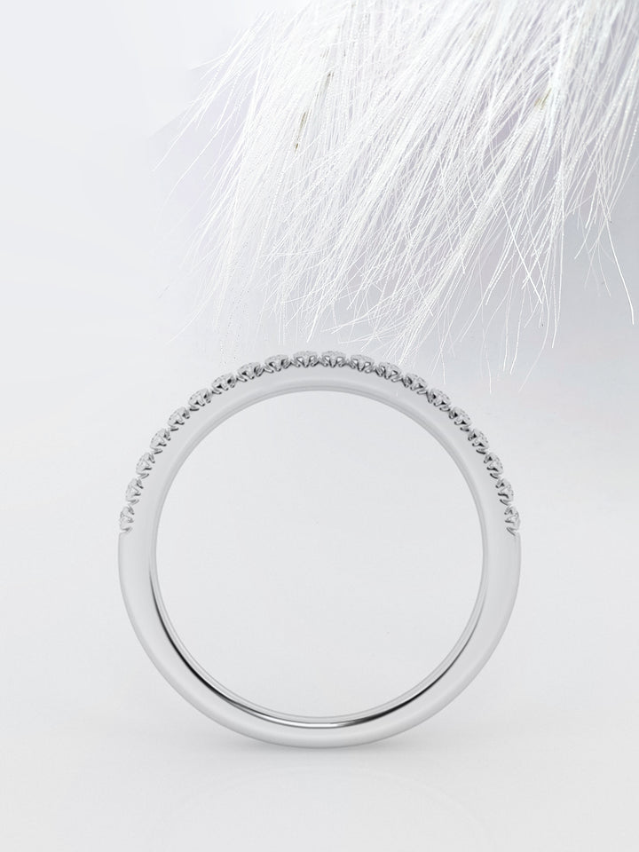 Round FG-VS2 Lab Grown Diamond Half Eternity Wedding Band