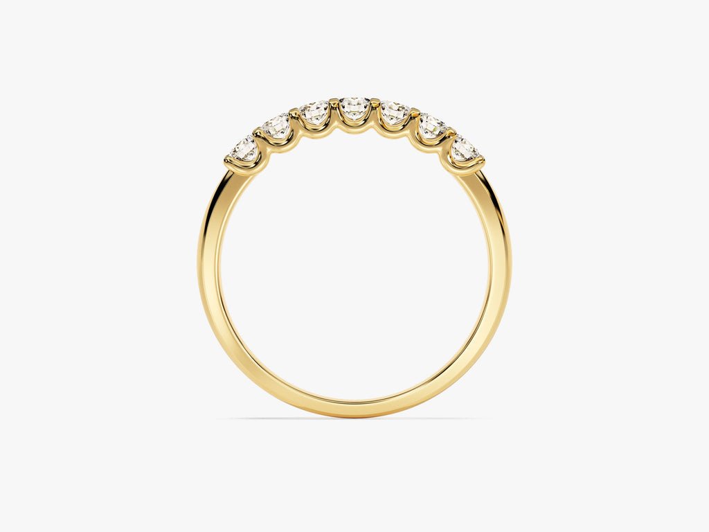 0.35 CT Seven Stone Diamond CVD EF/VVS Wedding Anniversary Band