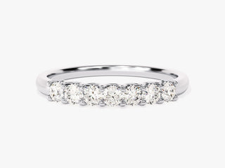 0.35 CT Seven Stone Diamond CVD EF/VVS Wedding Anniversary Band For Women