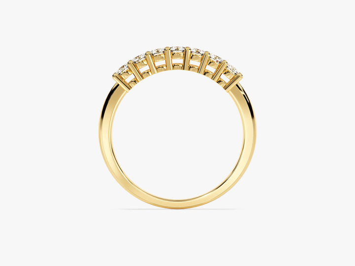 0.35CT Seven Stone Diamond CVD EF/VVS Wedding Band Anniversary Gift For Her