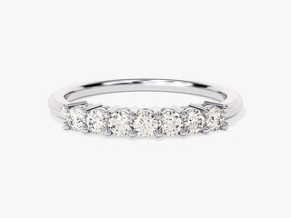 0.35CT Seven Stone Diamond CVD EF/VVS Wedding Band Anniversary Gift For Her