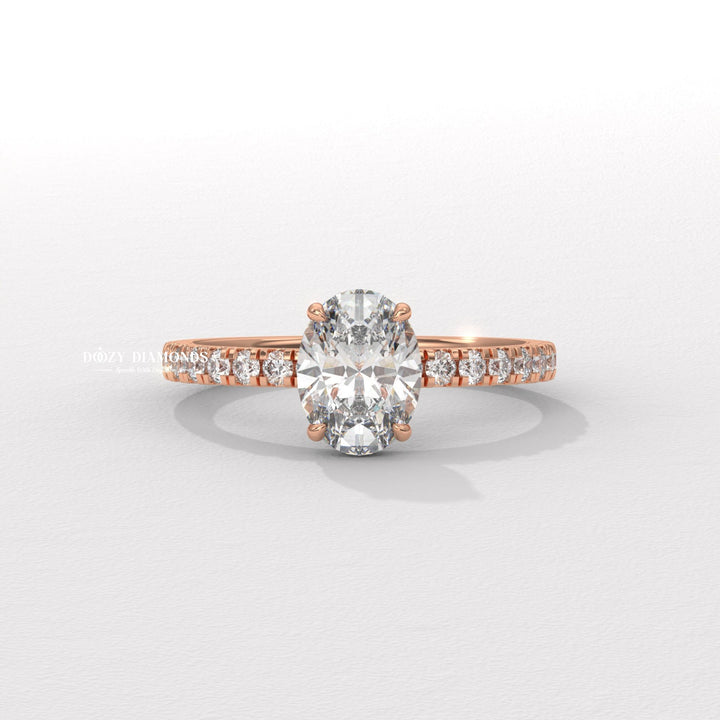 Engagement ring trends 2026
Affordable luxury lab diamond
Oval vs round hidden halo
Unique bridal jewelry 2026
Custom oval engagement ring