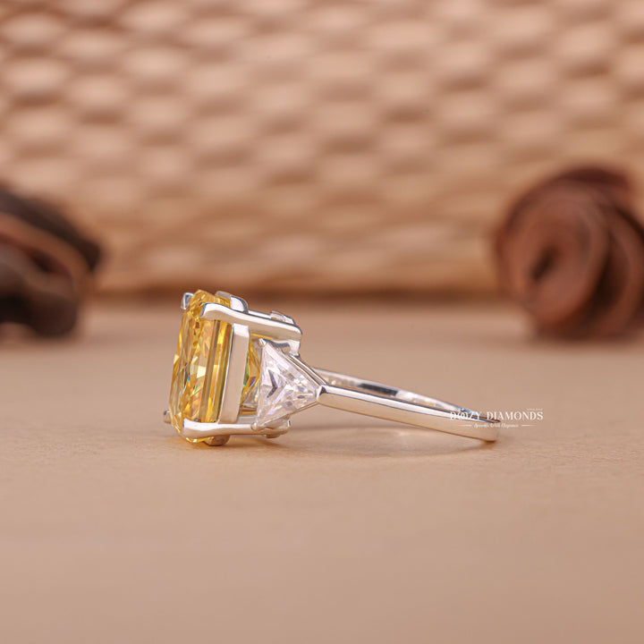 Three-stone rings with financing, Three-stone moissanite engagement ring, Three-stone ring in 14K gold, Buy princess cut three-stone ring, Oval cut three-stone engagement ring,