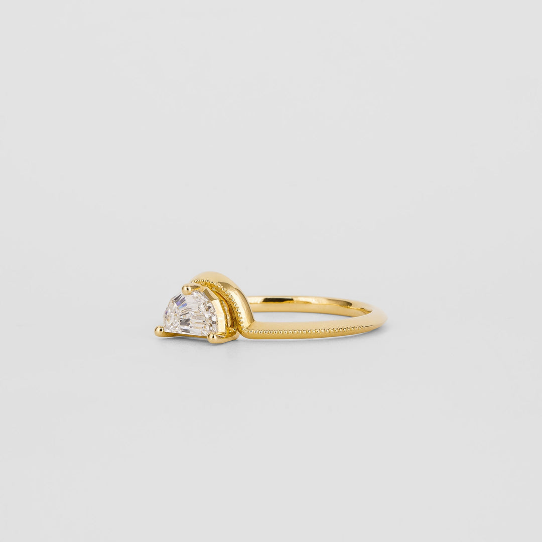 Designer diamond engagement ring, Handcrafted diamond engagement ring, 