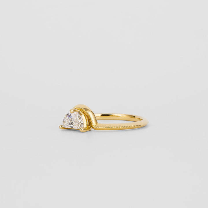 Designer diamond engagement ring, Handcrafted diamond engagement ring, 