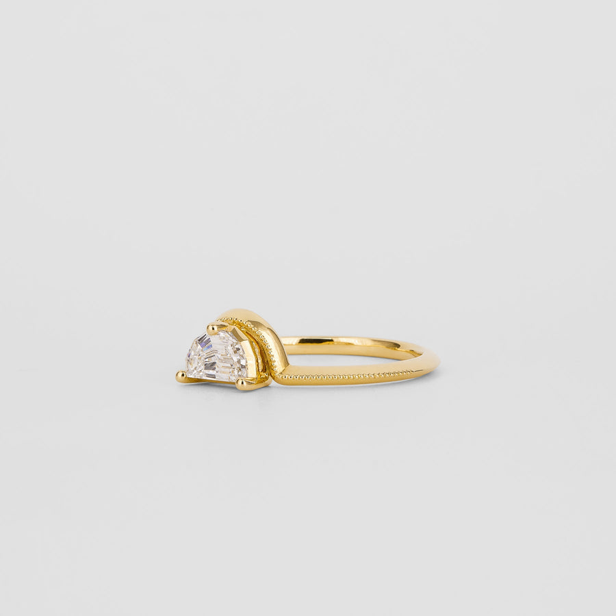 Designer diamond engagement ring, Handcrafted diamond engagement ring, 