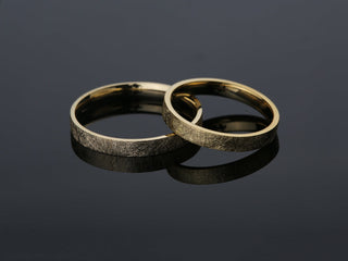 3.0mm Flat Wedding Band with Ice Matte Finish