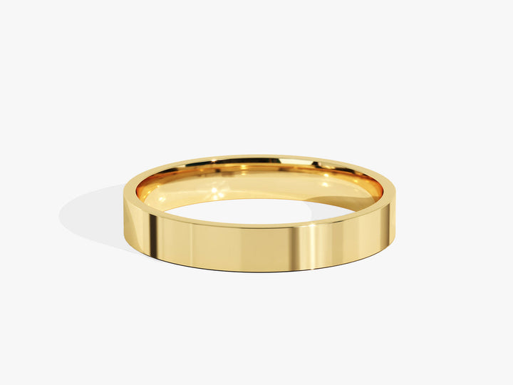 3.0mm Classic Flat Wedding Band Anniversary Gift