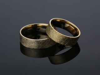 6.0mm Flat Wedding Band with Ice Matte Finish