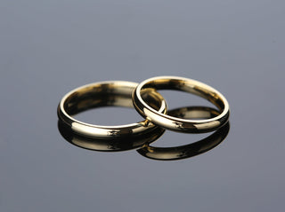 3.0mm Classic Dome Wedding Band Minimalist Wedding Ring